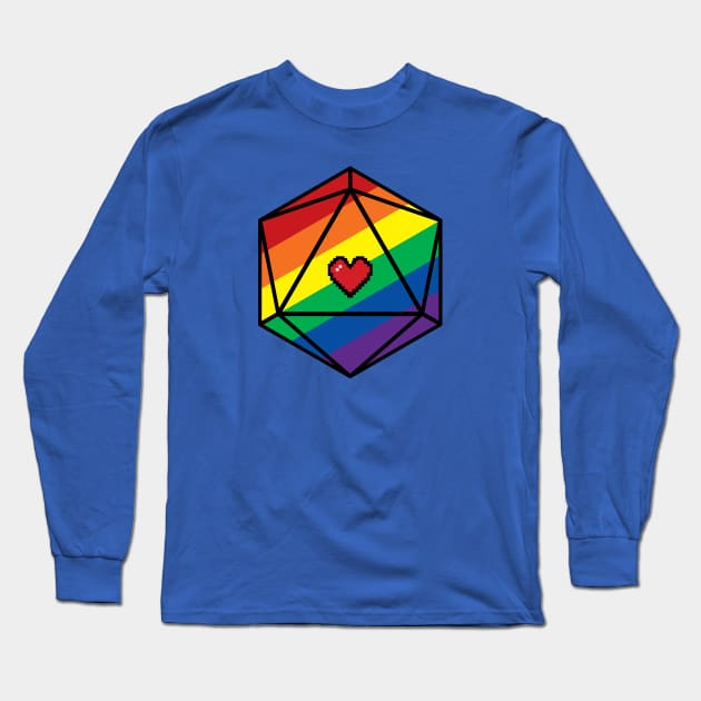 rainbow dice Long Sleeve T-Shirt by necroembers art